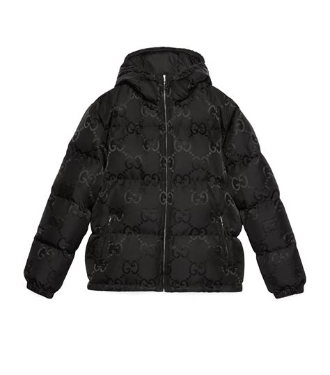 gucci short puffer jacket.